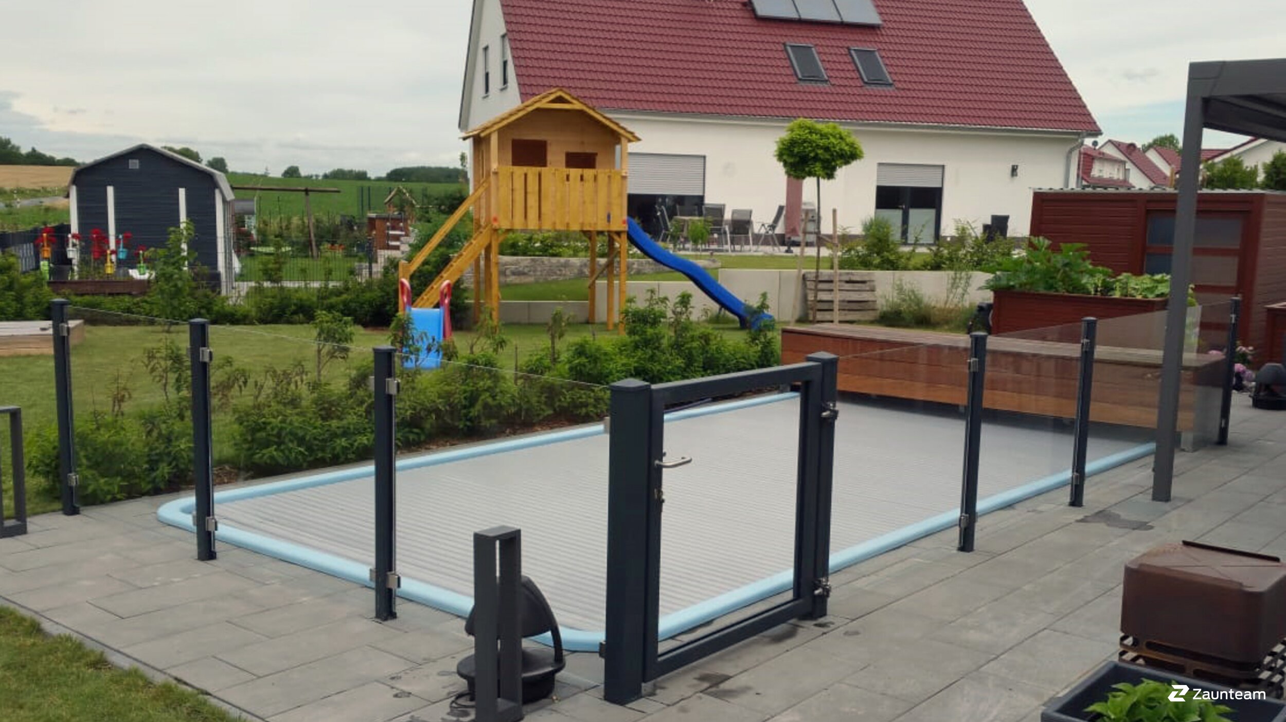 Glas Zaun aus dem 2021 in 38324 Kissenbrück Deutschland von Zaunteam Magdeburg-Harz.