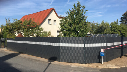 Protection brise-vue en tressage de 2018 à 38889 Blankenburg Allemagne de Zaunteam Magdeburg-Harz.