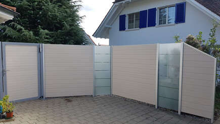 WPC Sichtschutz aus dem 2019 in 5525 Fischbach-Göslikon Schweiz von Zaunteam Aargau AG.