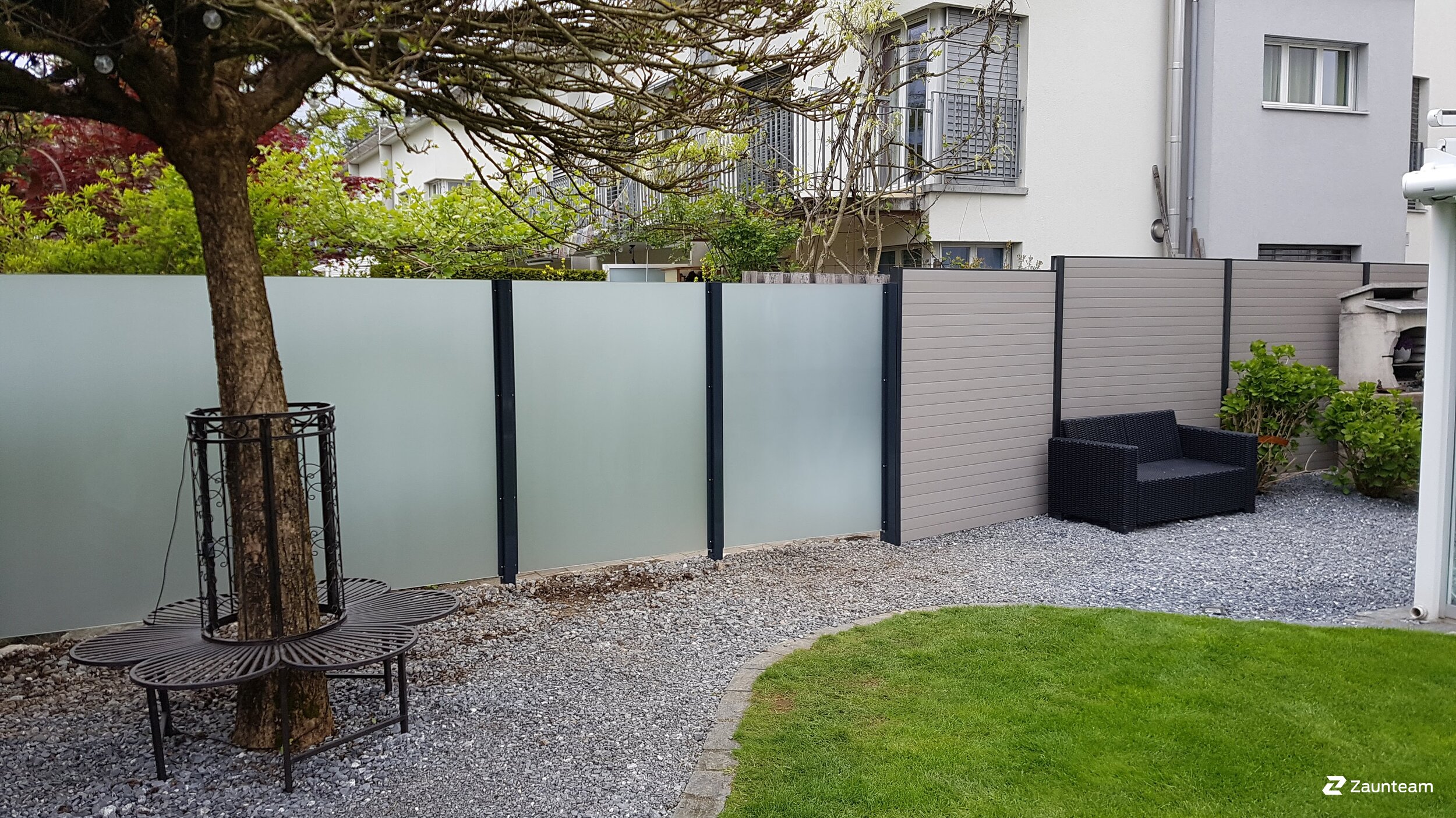 Glas Sichtschutz aus dem 2019 in 5620 Bremgarten Schweiz von Zaunteam Aargau AG.