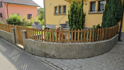 Clôture en lattes de 2024 à 5034 Suhr Suisse de Zaunteam Aargau AG.