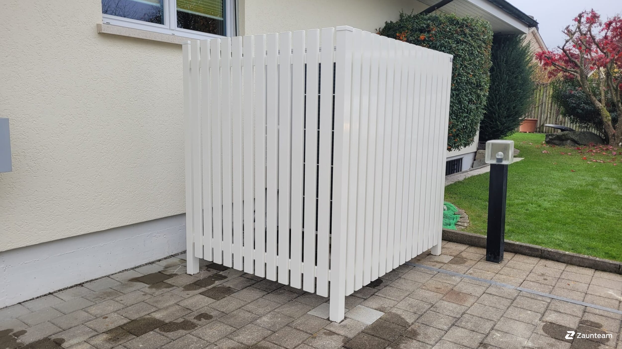 Aluminium Sichtschutz aus dem 2024 in 5600 Lenzburg Schweiz von Zaunteam Aargau AG.