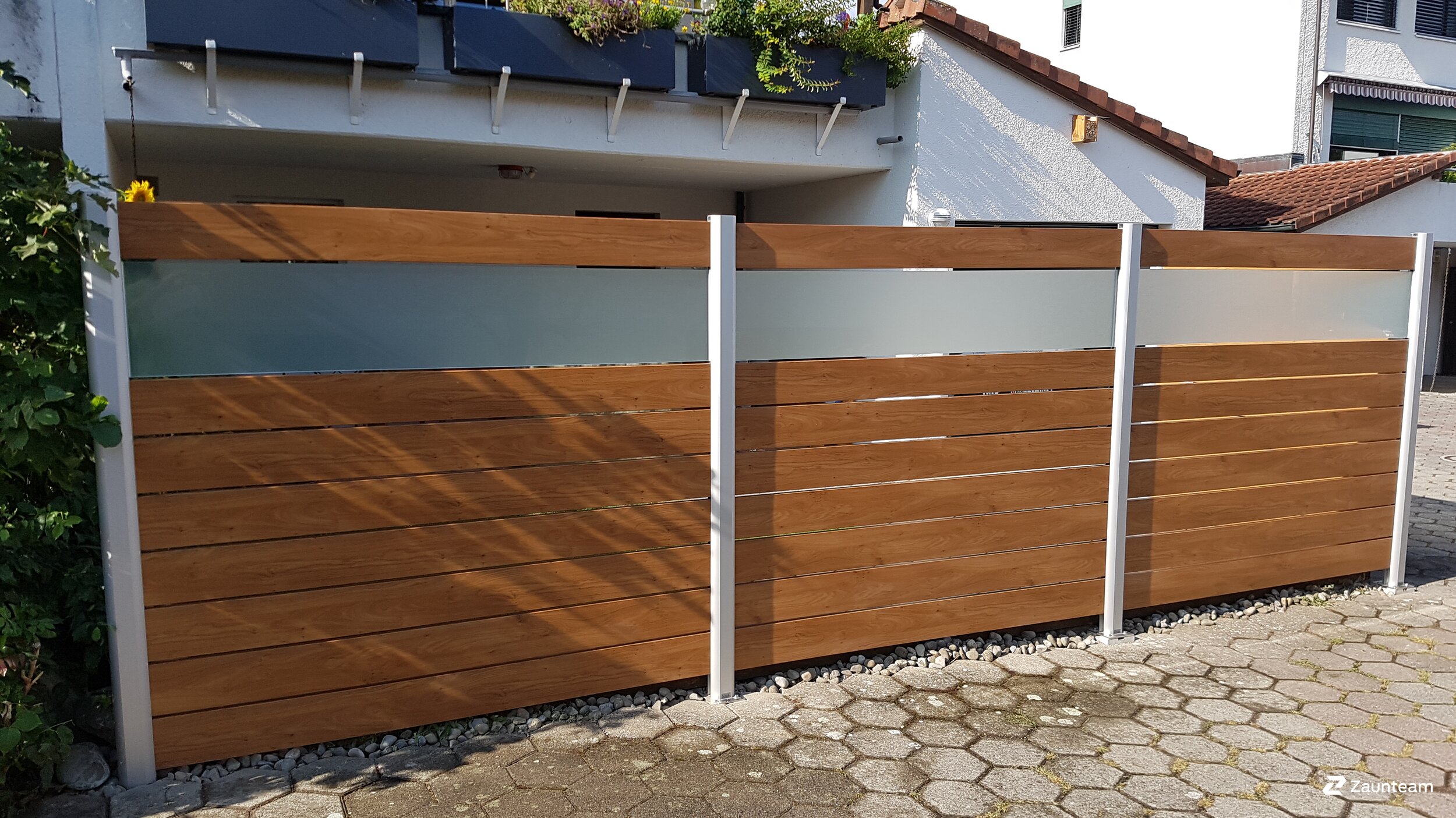 Protection brise-vue en aluminium de 2018 à 5620 Bremgarten Suisse de Zaunteam Aargau AG.