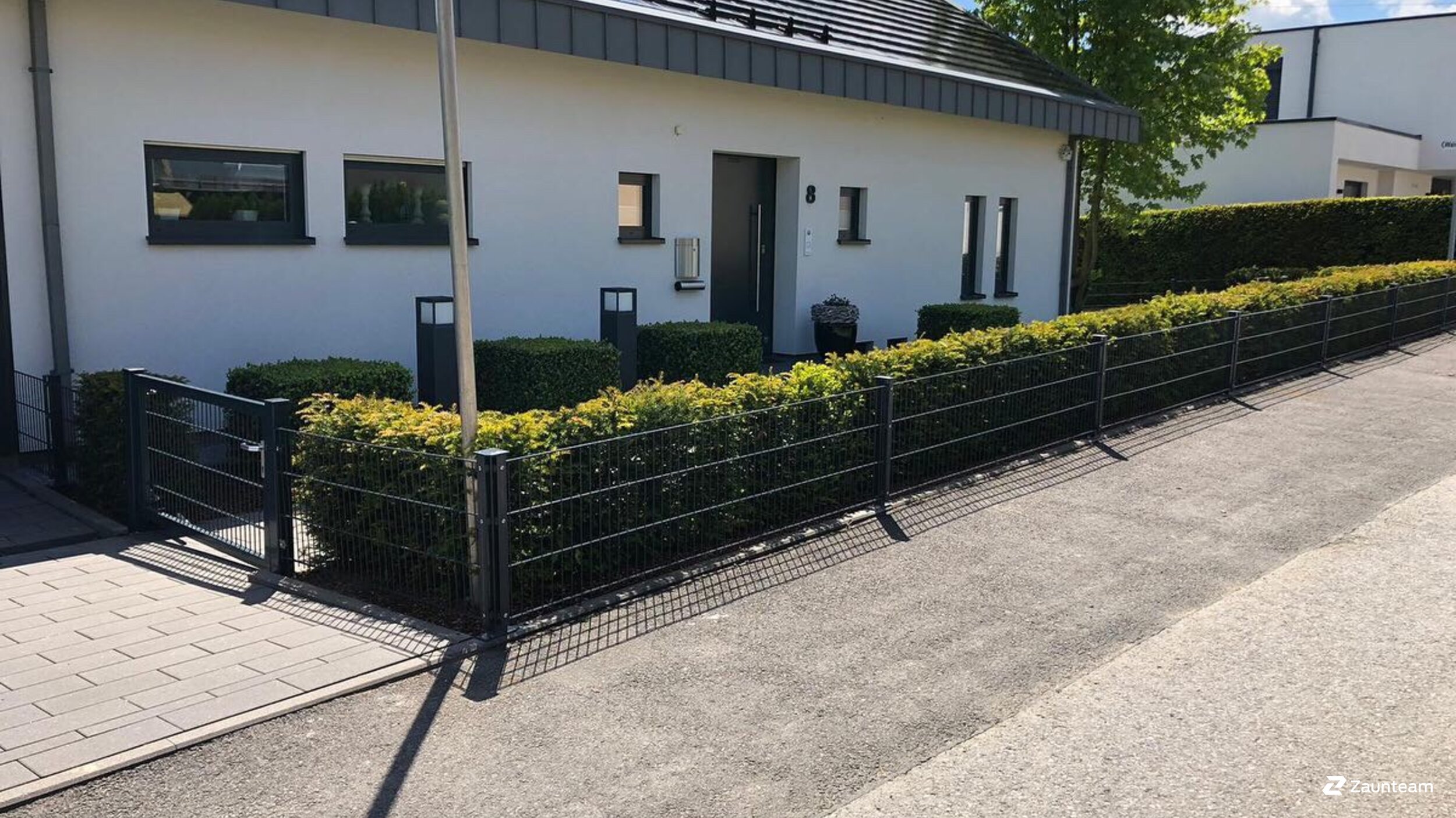 Doppelstabmattenzaun aus dem 2019 in 59757 Voßwinkel Deutschland von Zaunteam Sauerland.