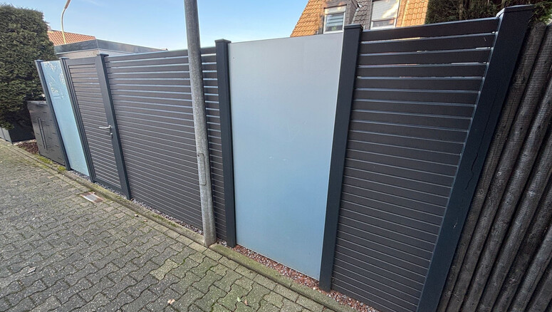 Aluminium Sichtschutz aus dem 2025 in 58809 Neuenrade Deutschland von Zaunteam Sauerland.