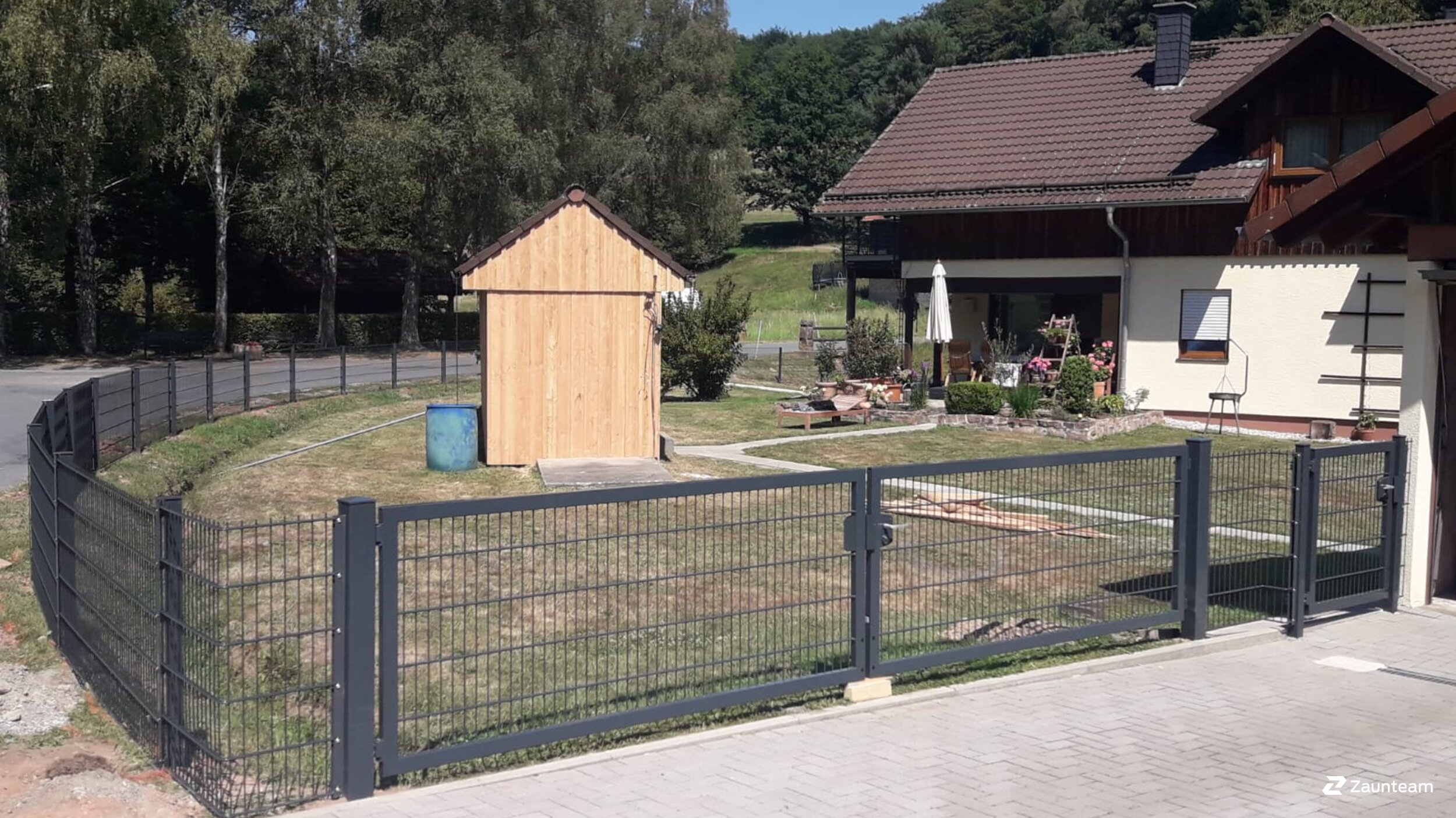 Doppelstabmattenzaun aus dem 2020 in 64760 Oberzent Deutschland von Zaunteam Weschnitztal.