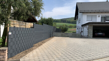 Protection brise-vue en tressage de 2020 à 64658  Fürth Allemagne de Zaunteam Weschnitztal.