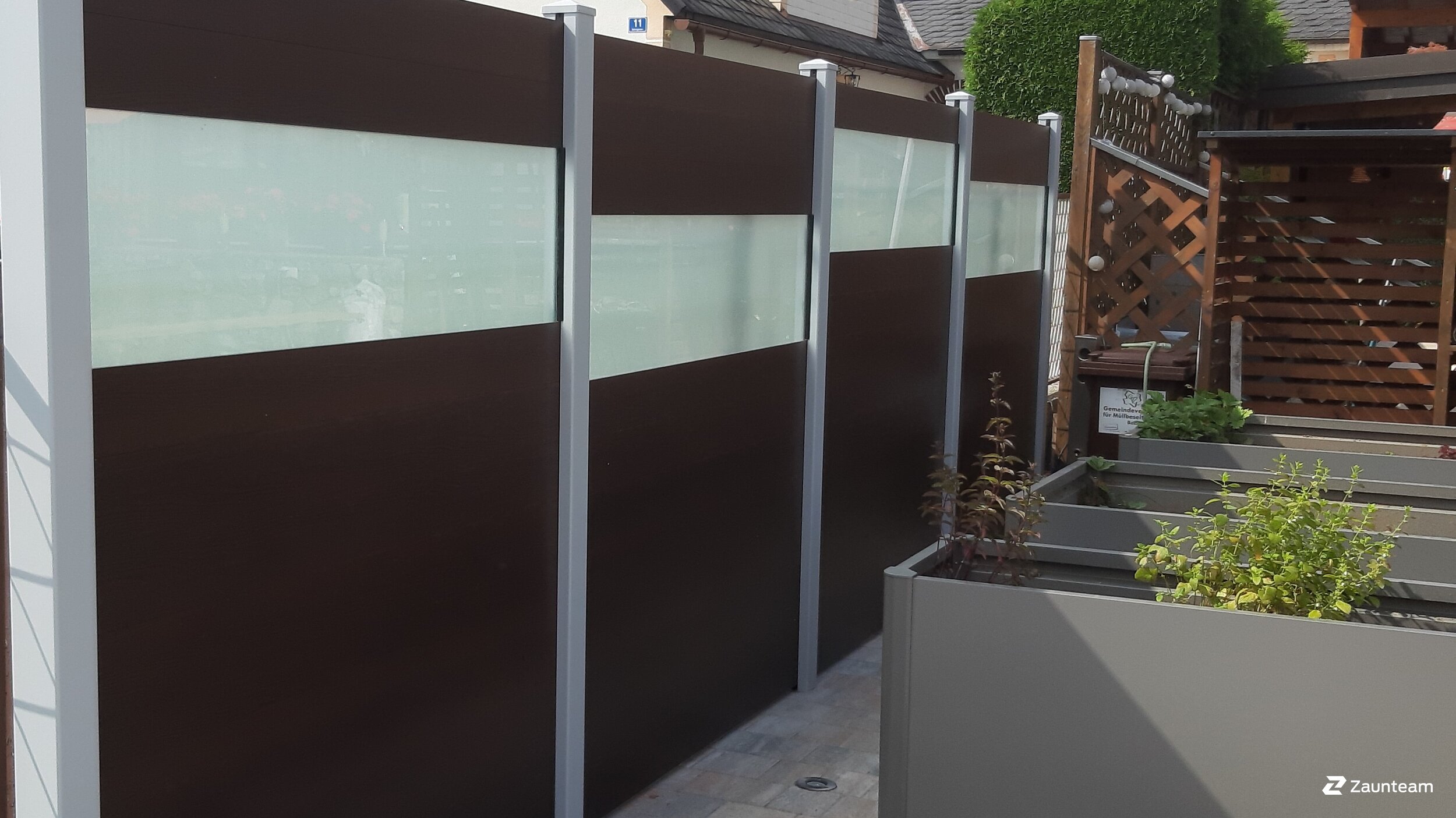 Aluminium Sichtschutz aus dem 2021 in 3664 Martinsberg Österreich von Zaunteam Unteres-Mühlviertel.