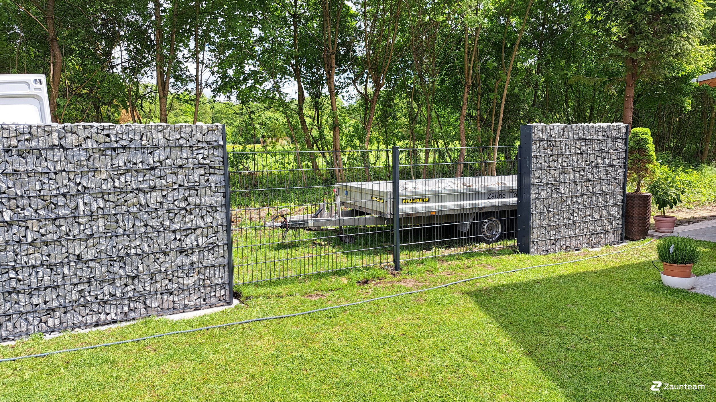 Gabionen Steinkörbe aus dem 2025 in 4020 Linz Österreich von Zaunteam Unteres-Mühlviertel.