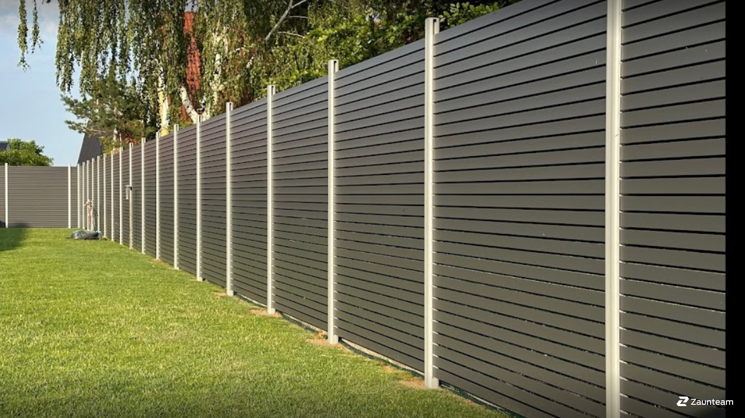 Aluminium Sichtschutz aus dem 2023 in 04509 Klitschmar Deutschland von Zaunteam Leipzig.