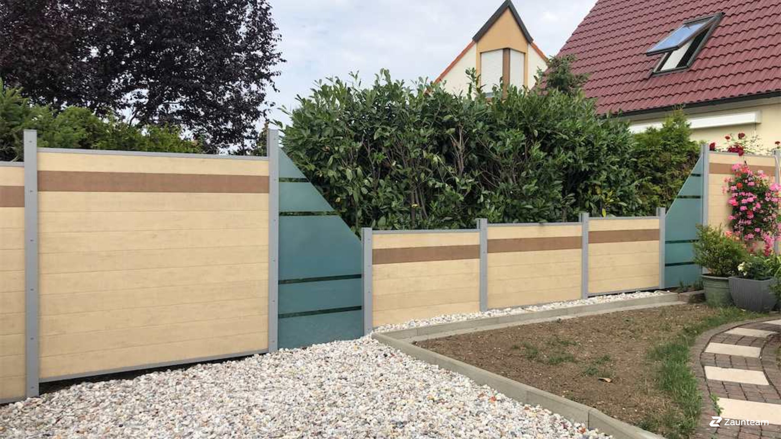 Pare-vue en WPC de 2022 à 04420 Leipzig Allemagne de Zaunteam Leipzig.