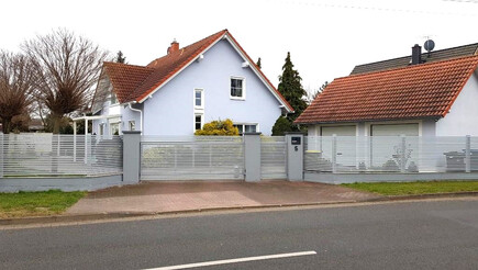 Aluminium Sichtschutz aus dem 2022 in 04821 Brandis Deutschland von Zaunteam Leipzig.