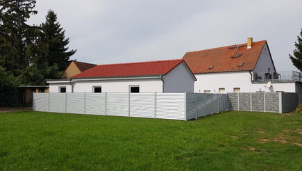 Aluminium Sichtschutz aus dem 2023 in 04509 Schkeuditz Deutschland von Zaunteam Leipzig.