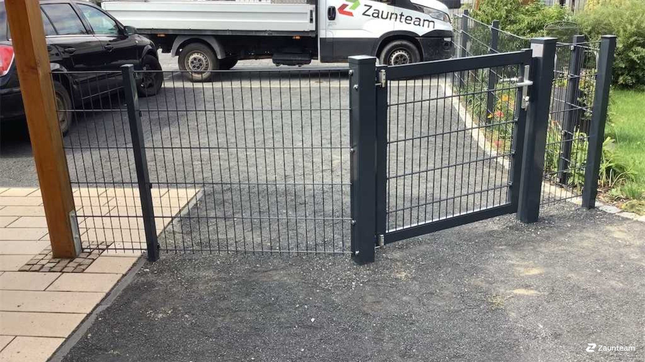 Doppelstabmattenzaun aus dem 2023 in 04416 Markkleeberg Deutschland von Zaunteam Leipzig.