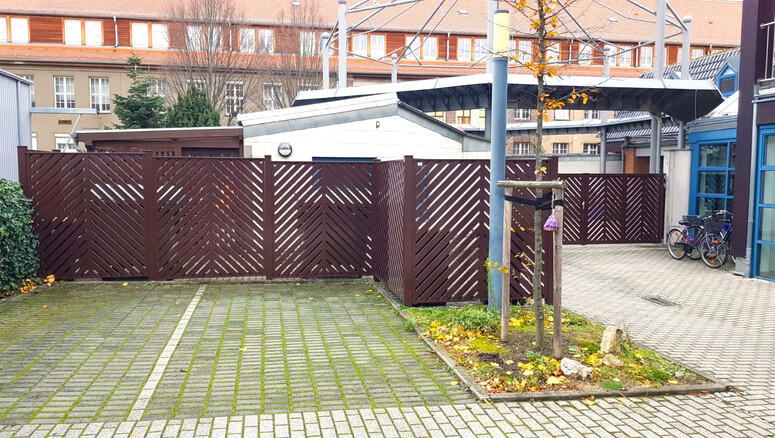 Protection brise-vue en aluminium de 2024 à 04317 Leipzig Allemagne de Zaunteam Leipzig.
