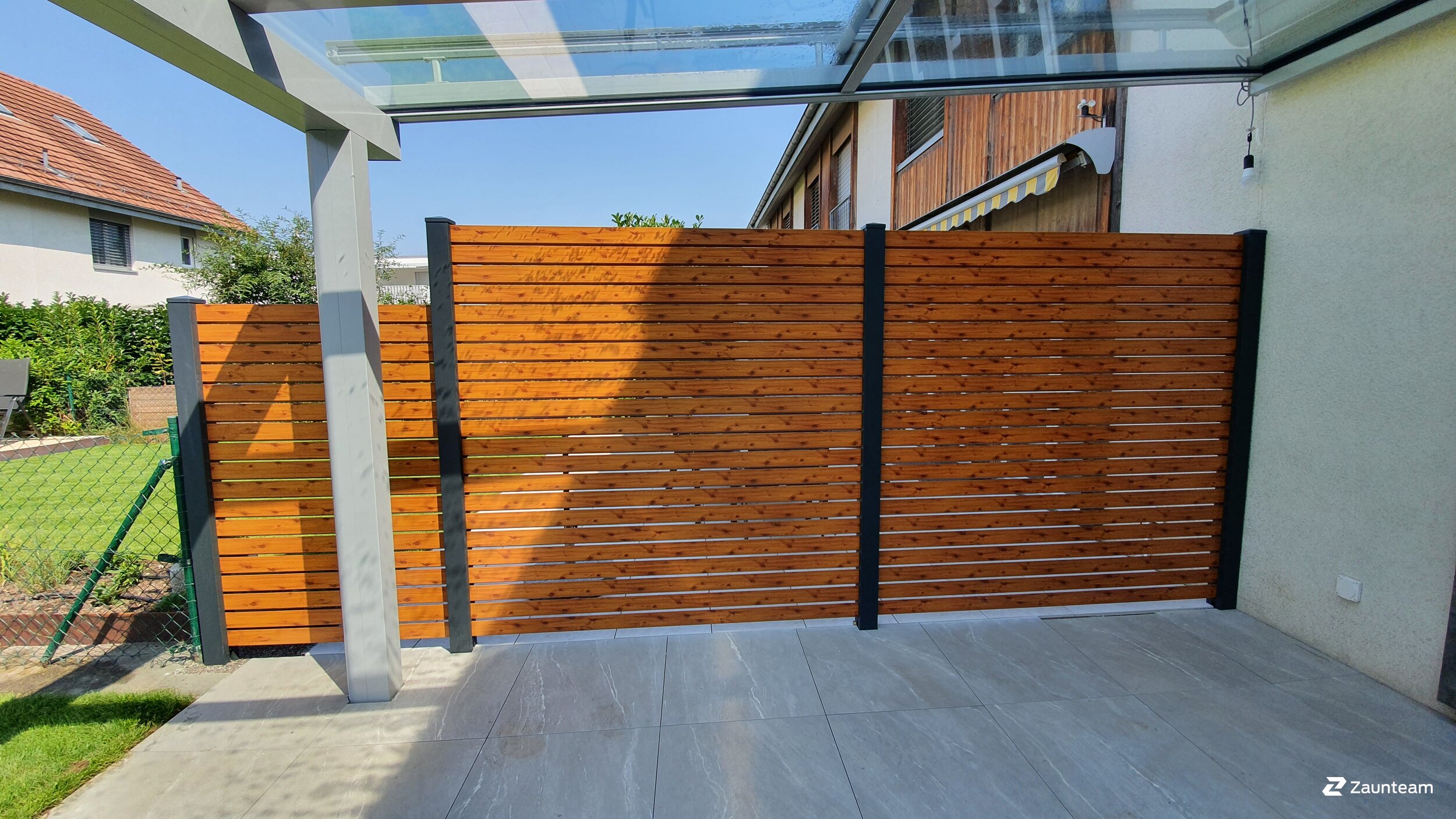Aluminium Sichtschutz aus dem 2021 in 8193 Eglisau Schweiz von Zaunteam Zürich-Unterland.