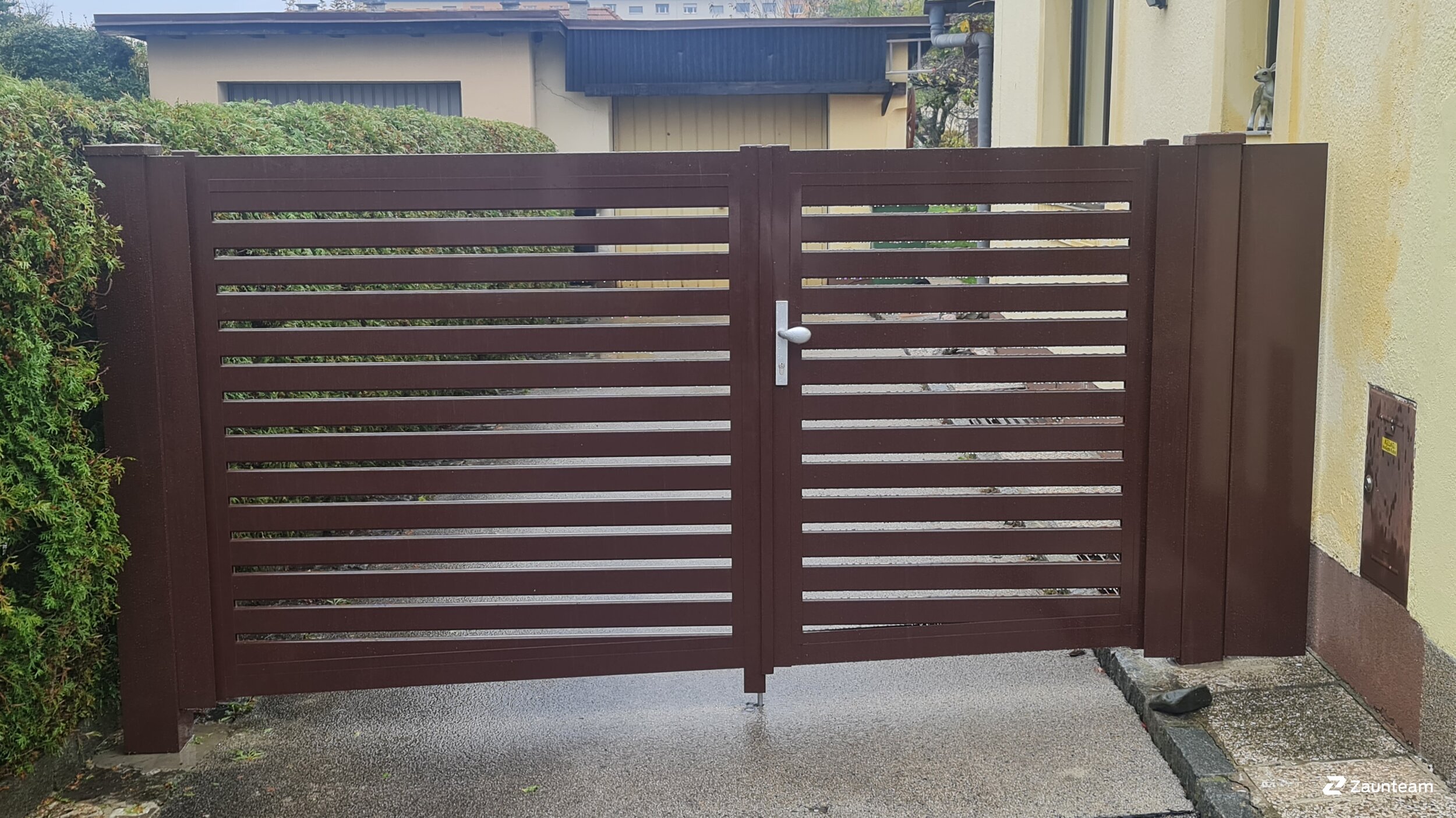 Aluminium Sichtschutz aus dem 2023 in 9500 Villach Österreich von Zaunteam Kärnten-Mitte.