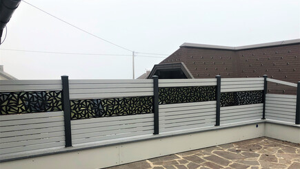 Aluminium Sichtschutz aus dem 2020 in 9633 Reisach Österreich von Zaunteam Kärnten-West-Osttirol.