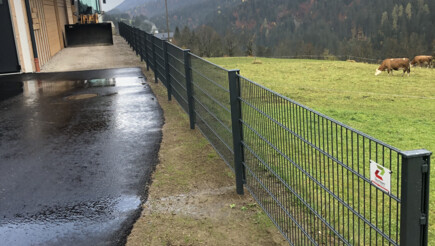 Doppelstabmattenzaun aus dem 2020 in 9653 Liesing Österreich von Zaunteam Kärnten-West-Osttirol.