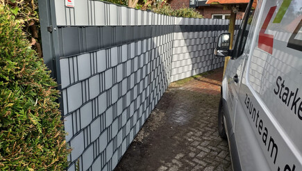 Protection brise-vue en tressage de 2023 à 26441 Jever Allemagne de Zaunteam Friesische-Wehde.