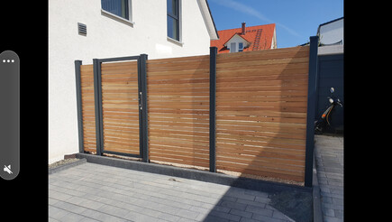 Aluminium Sichtschutz aus dem 2021 in 55268 Nieder-Olm Deutschland von Zaunteam Hunsrück-Nahe.