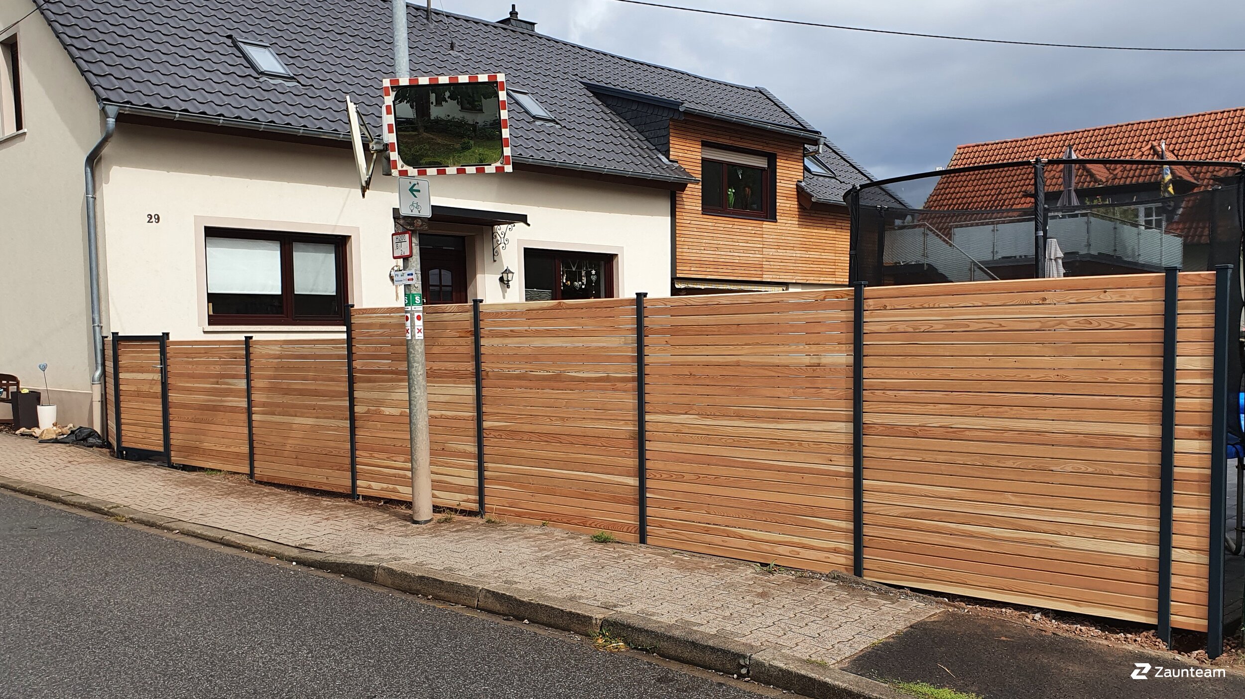 Protection brise-vue en bois de 2021 à 55595 Bockenau Allemagne de Zaunteam Hunsrück-Nahe.