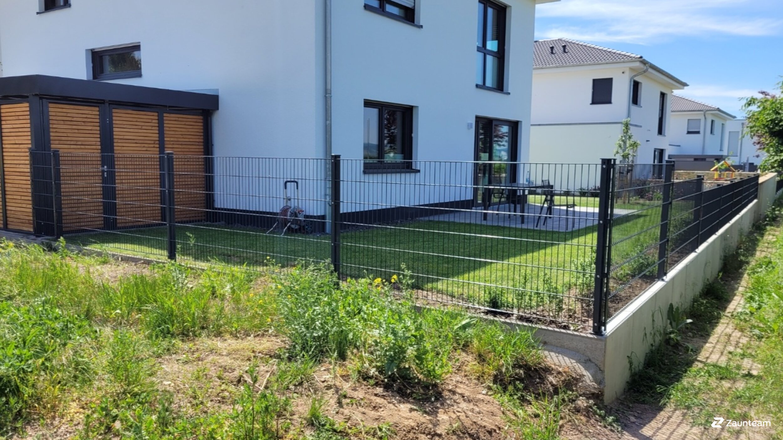 Doppelstabmattenzaun aus dem 2022 in 55218 Ingelheim Deutschland von Zaunteam Hunsrück-Nahe.
