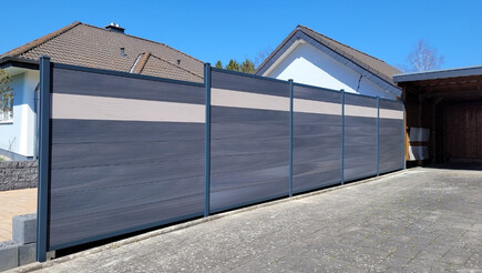 Protection brise-vue en matière plastique de 2022 à 55494 Dichtelbach Allemagne de Zaunteam Hunsrück-Nahe.