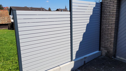 Protection brise-vue en aluminium de 2023 à 55452 Rümmelsheim Allemagne de Zaunteam Hunsrück-Nahe.