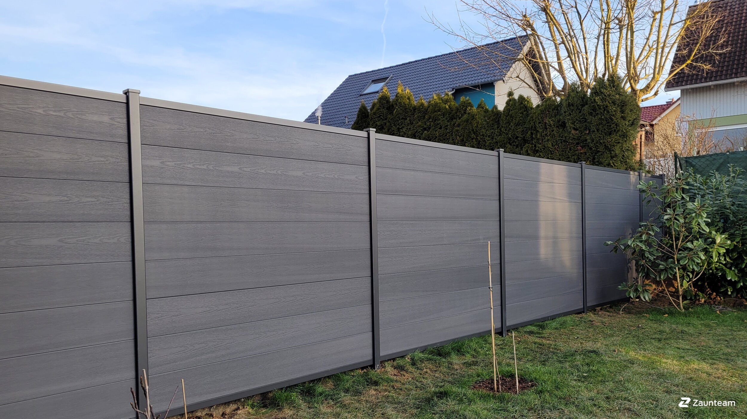 Protection brise-vue en matière plastique de 2023 à 55595 Hüffelsheim Allemagne de Zaunteam Hunsrück-Nahe.