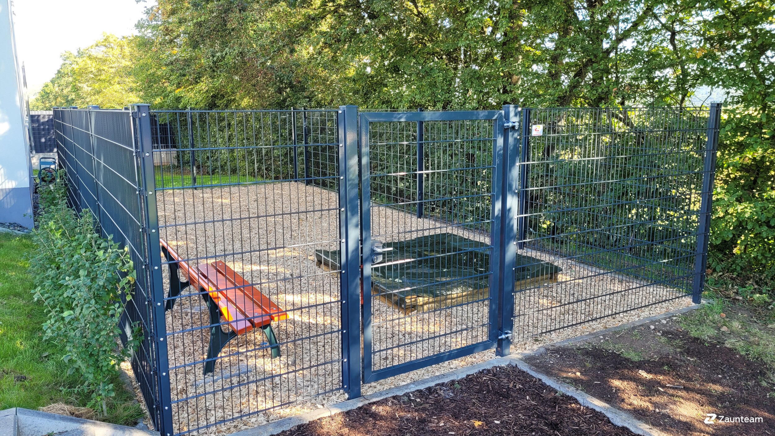 Clôture en panneau double fil de 2023 à 55595 Roxheim Allemagne de Zaunteam Hunsrück-Nahe.