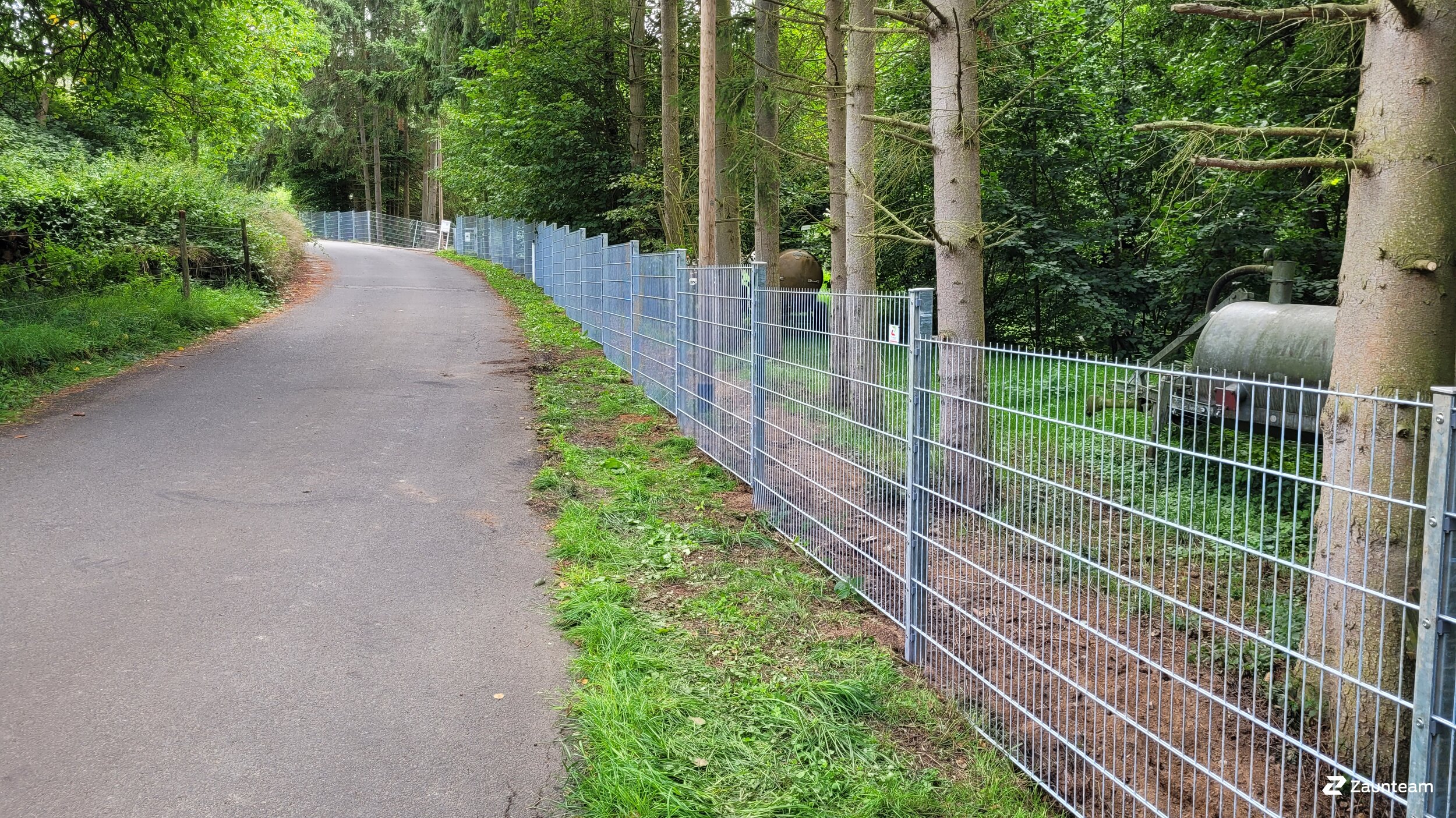 Doppelstabmattenzaun aus dem 2023 in 55571 Odernheim Deutschland von Zaunteam Hunsrück-Nahe.