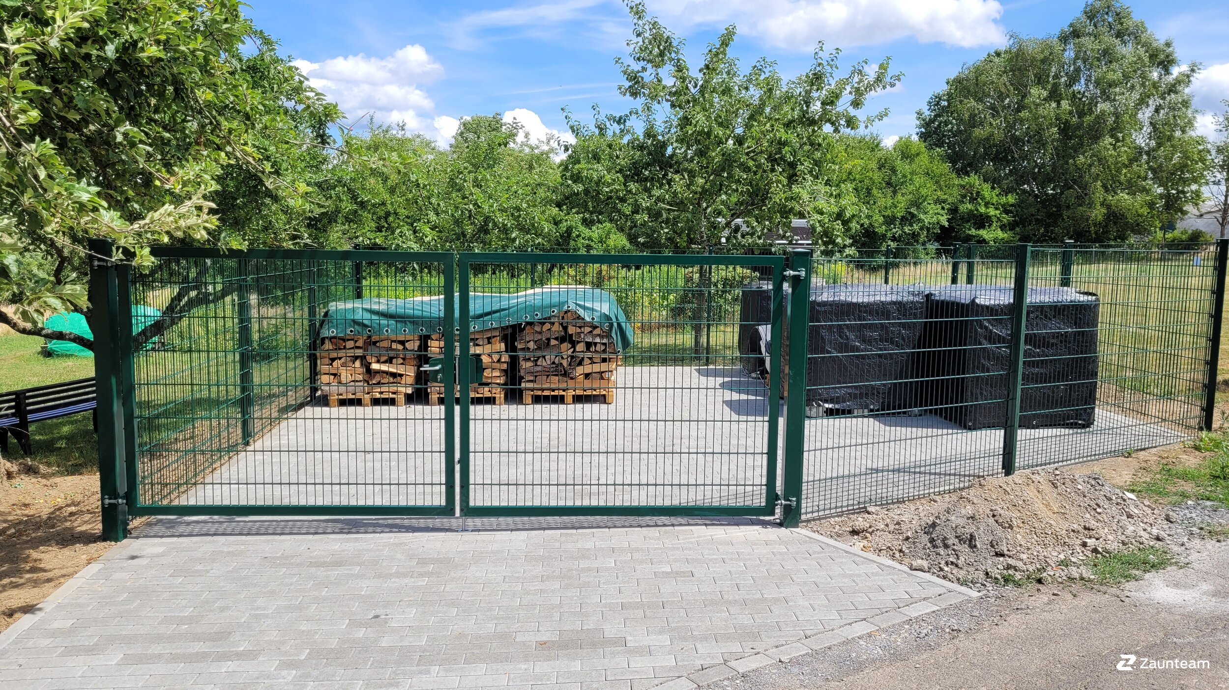 Clôture en panneau double fil de 2023 à 55296 Gödenroth Allemagne de Zaunteam Hunsrück-Nahe.