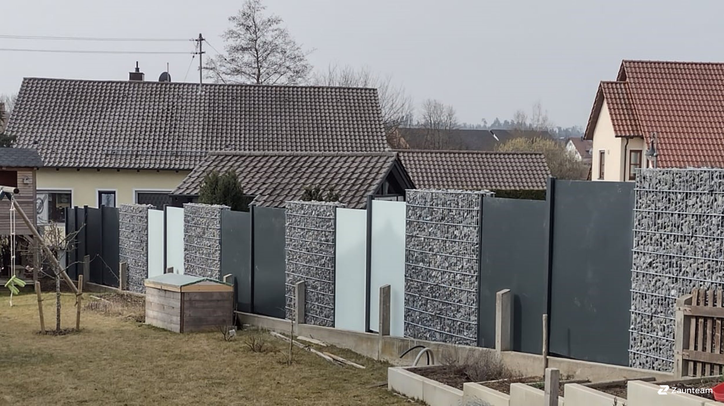 Gabions de 2022 à 86444 Haunswies Allemagne de Zaunteam Schwaben-Nord.