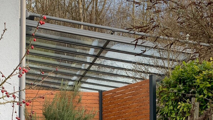 Aluminium Sichtschutz aus dem 2021 in 86508 Rehling Deutschland von Zaunteam Schwaben-Nord.