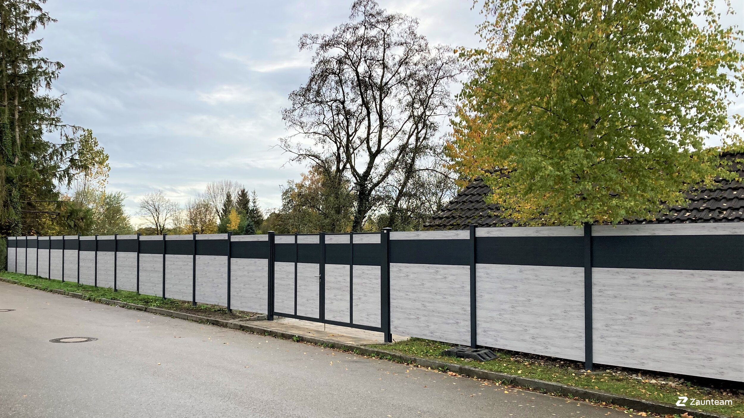 Aluminium Sichtschutz aus dem 2022 in 86444 Mühlhausen Deutschland von Zaunteam Schwaben-Nord.