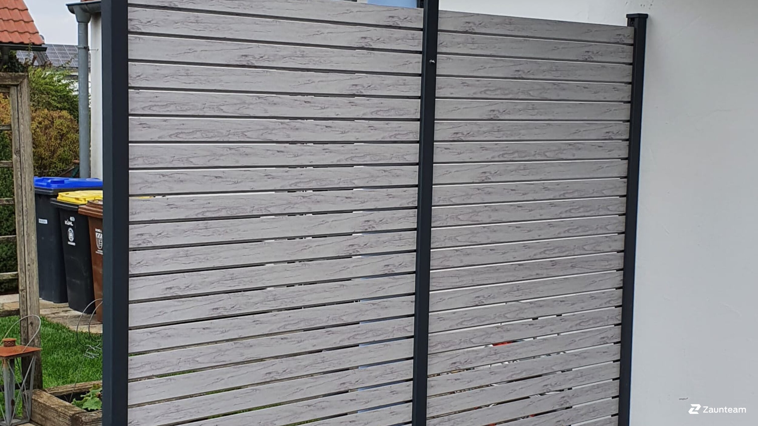 Aluminium Sichtschutz aus dem 2022 in 86576 Schiltberg Deutschland von Zaunteam Schwaben-Nord.