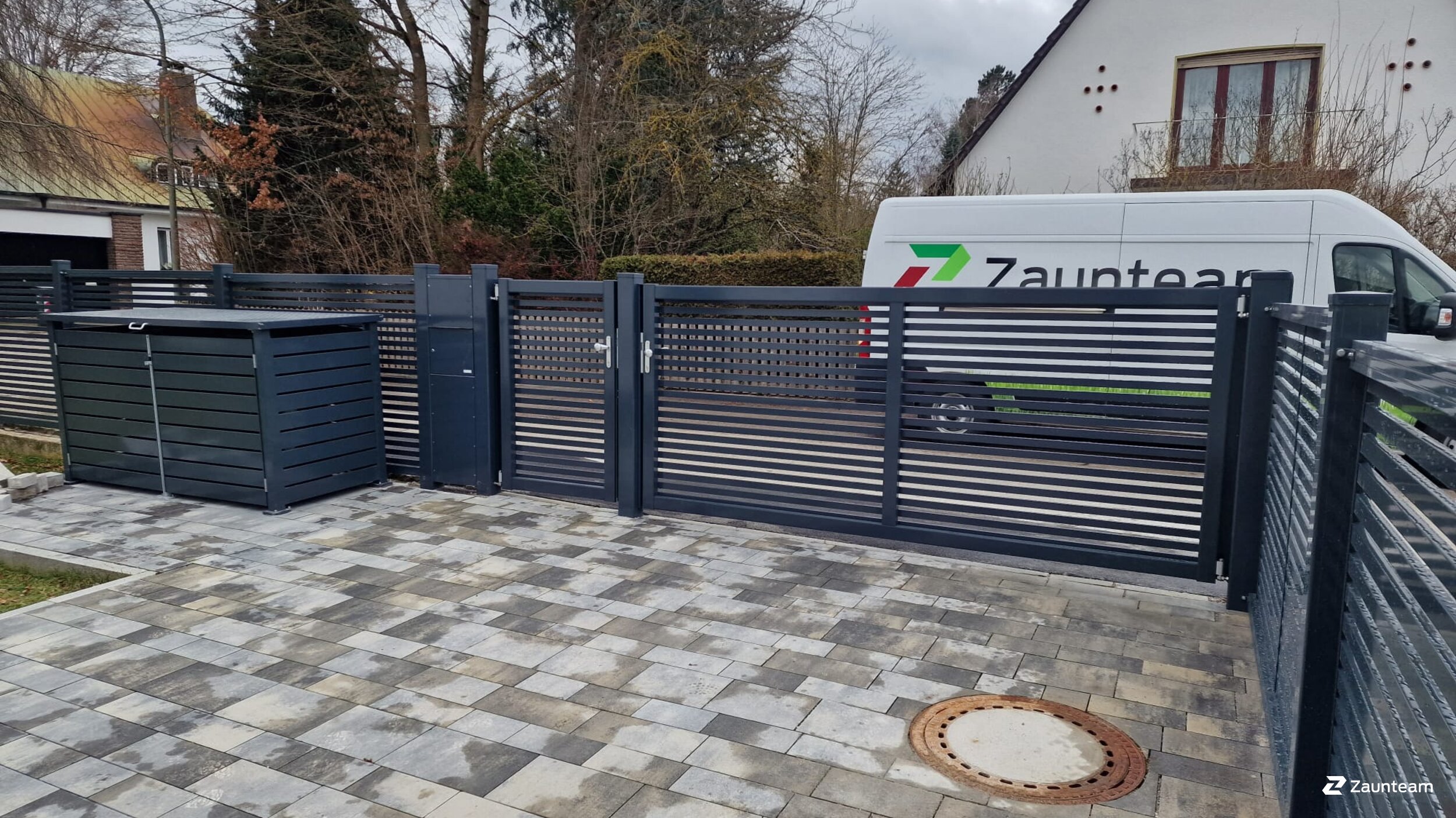 Aluzaun aus dem 2023 in 86356 Neusäß Deutschland von Zaunteam Schwaben-Nord.