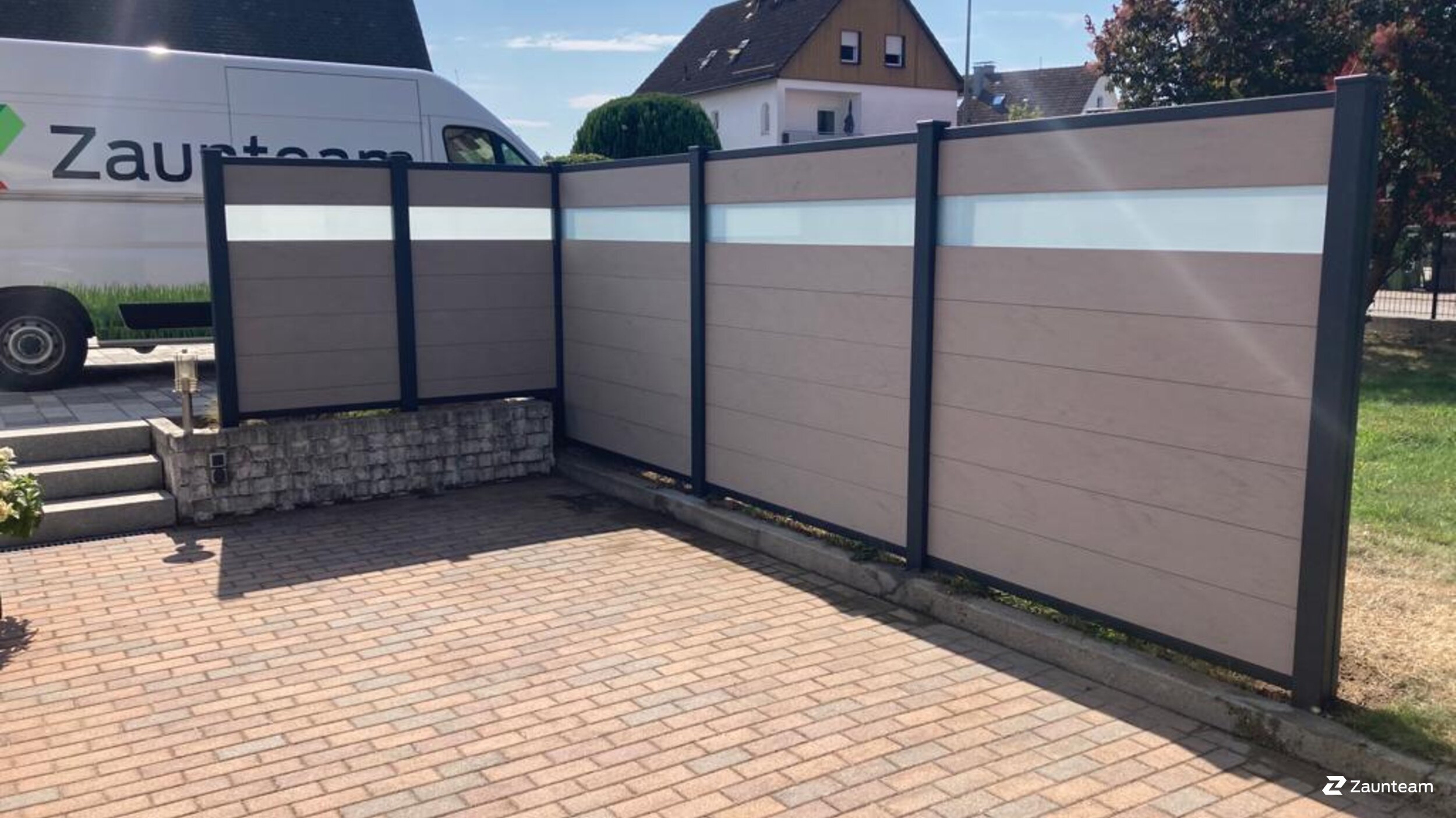 Protection brise-vue en matière plastique de 2022 à 86529 Schrobenhausen Allemagne de Zaunteam Schwaben-Nord.