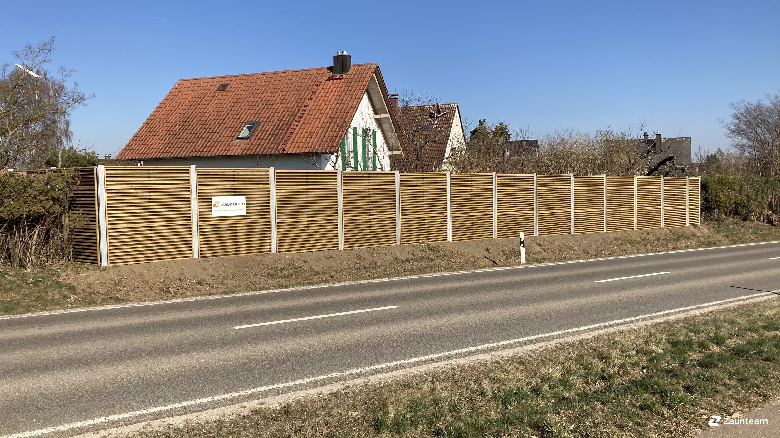 Lärmschutzzaun aus dem 2022 in 86551 Aichach Deutschland von Zaunteam Schwaben-Nord.