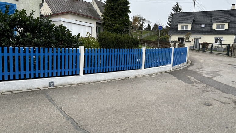 Aluzaun aus dem 2024 in 86356 Neusäß Deutschland von Zaunteam Schwaben-Nord.