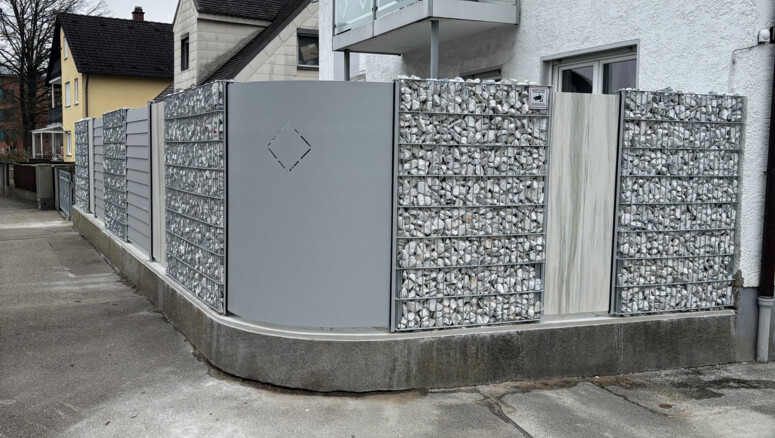 Gabionen Steinkörbe aus dem 2024 in 86551 Aichach Deutschland von Zaunteam Schwaben-Nord.