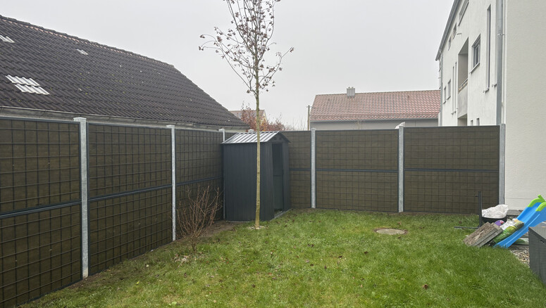 Lärmschutzzaun aus dem 2025 in 86444 Affing Deutschland von Zaunteam Schwaben-Nord.
