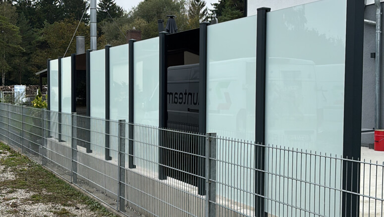 Glas Sichtschutz aus dem 2025 in 86672 Thierhaupten Deutschland von Zaunteam Schwaben-Nord.