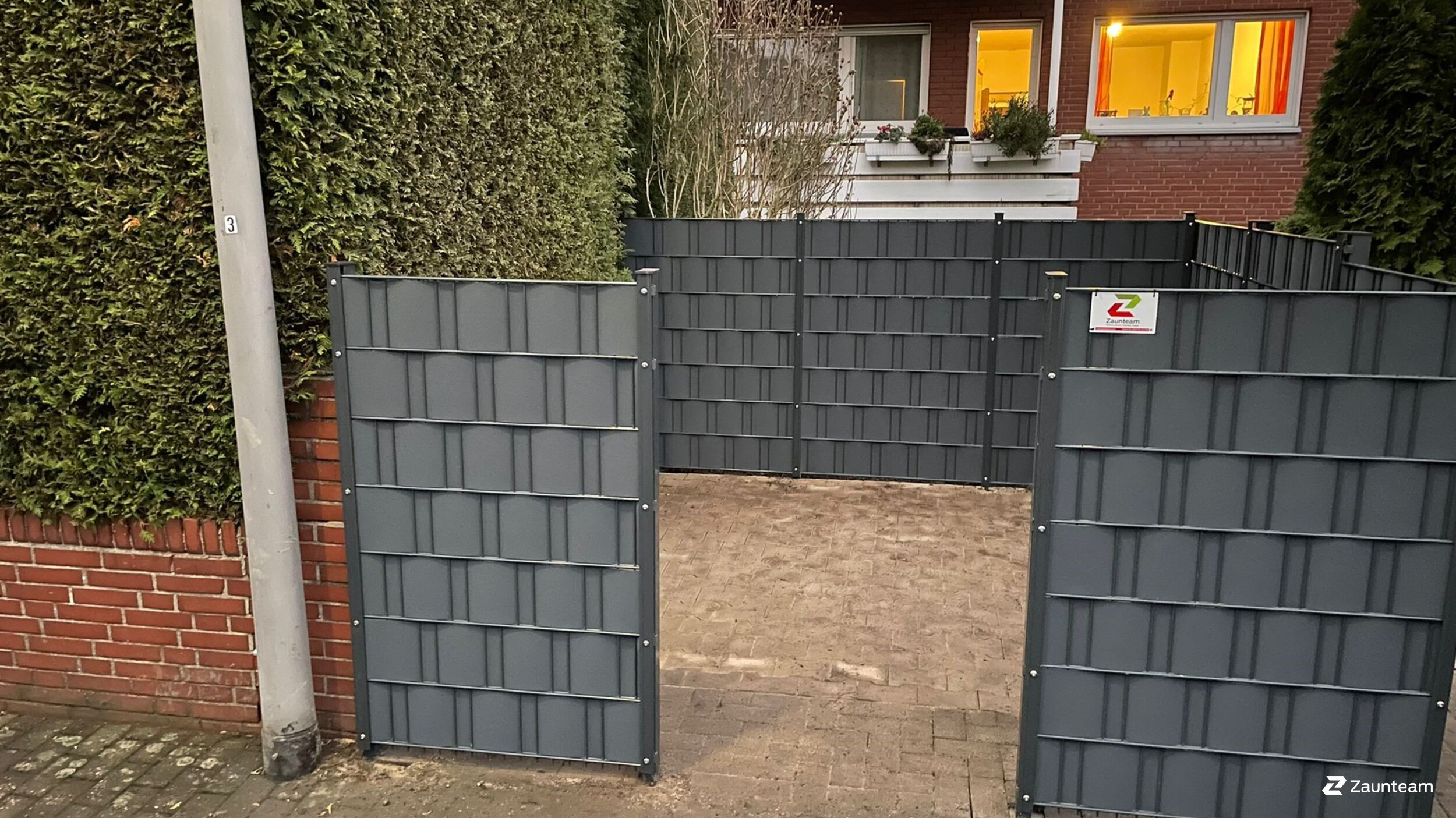 Protection brise-vue en tressage de 2021 à 48155 Münster Allemagne de Zaunteam Münsterland.