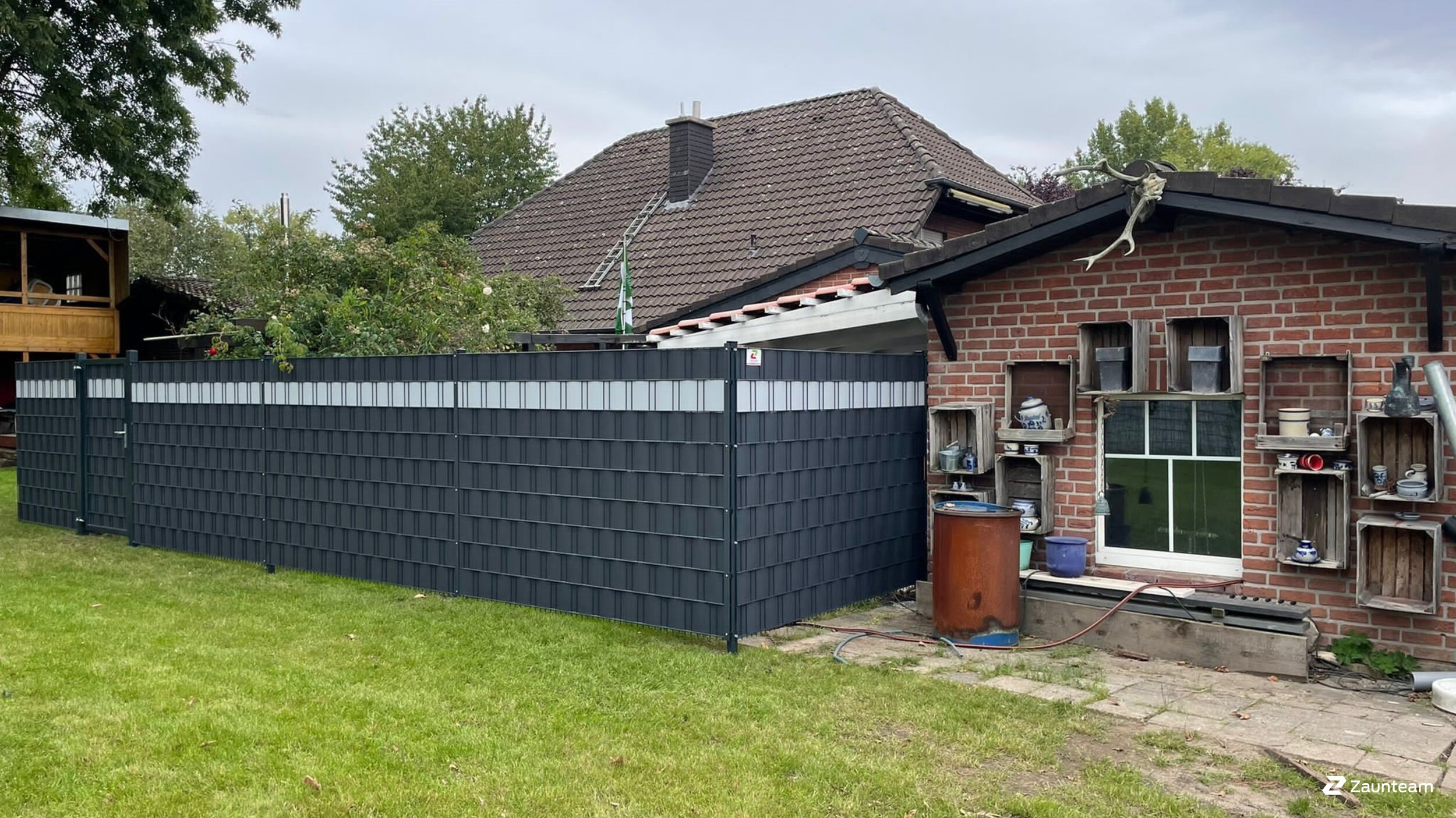 Protection brise-vue en tressage de 2022 à 48712 Gescher Allemagne de Zaunteam Münsterland.