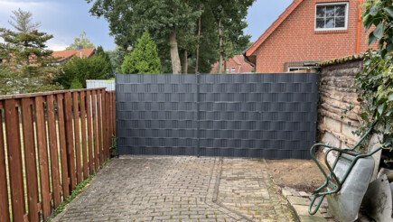 Protection brise-vue en tressage de 2022 à 49565 Bramsche Allemagne de Zaunteam Osnabrücker Land.