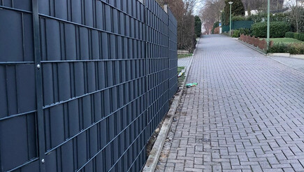 Protection brise-vue en tressage de 2023 à 49504 Lotte Allemagne de Zaunteam Osnabrücker Land.