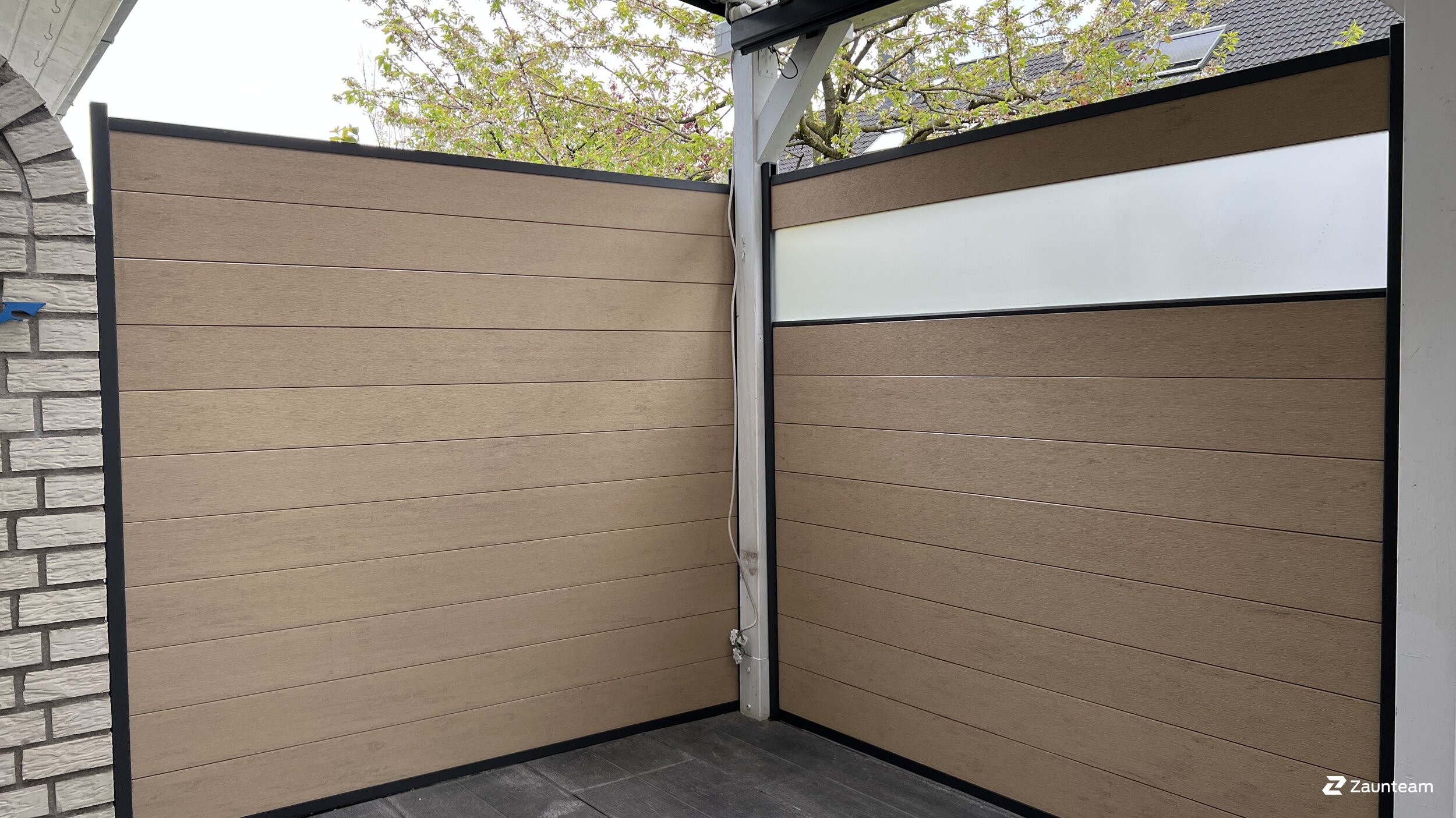 Pare-vue en WPC de 2023 à 49191 Belm Allemagne de Zaunteam Osnabrücker Land.