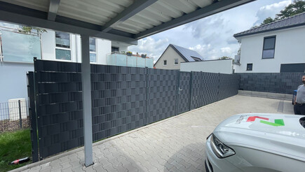 Protection brise-vue en tressage de 2023 à 49179 Ostercappeln Allemagne de Zaunteam Osnabrücker Land.